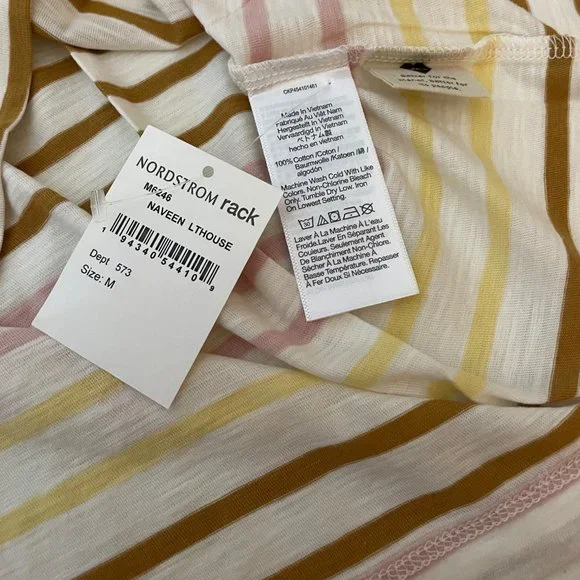 Madewell Whisper Stripe V-neck Tee - Picture 9 of 13